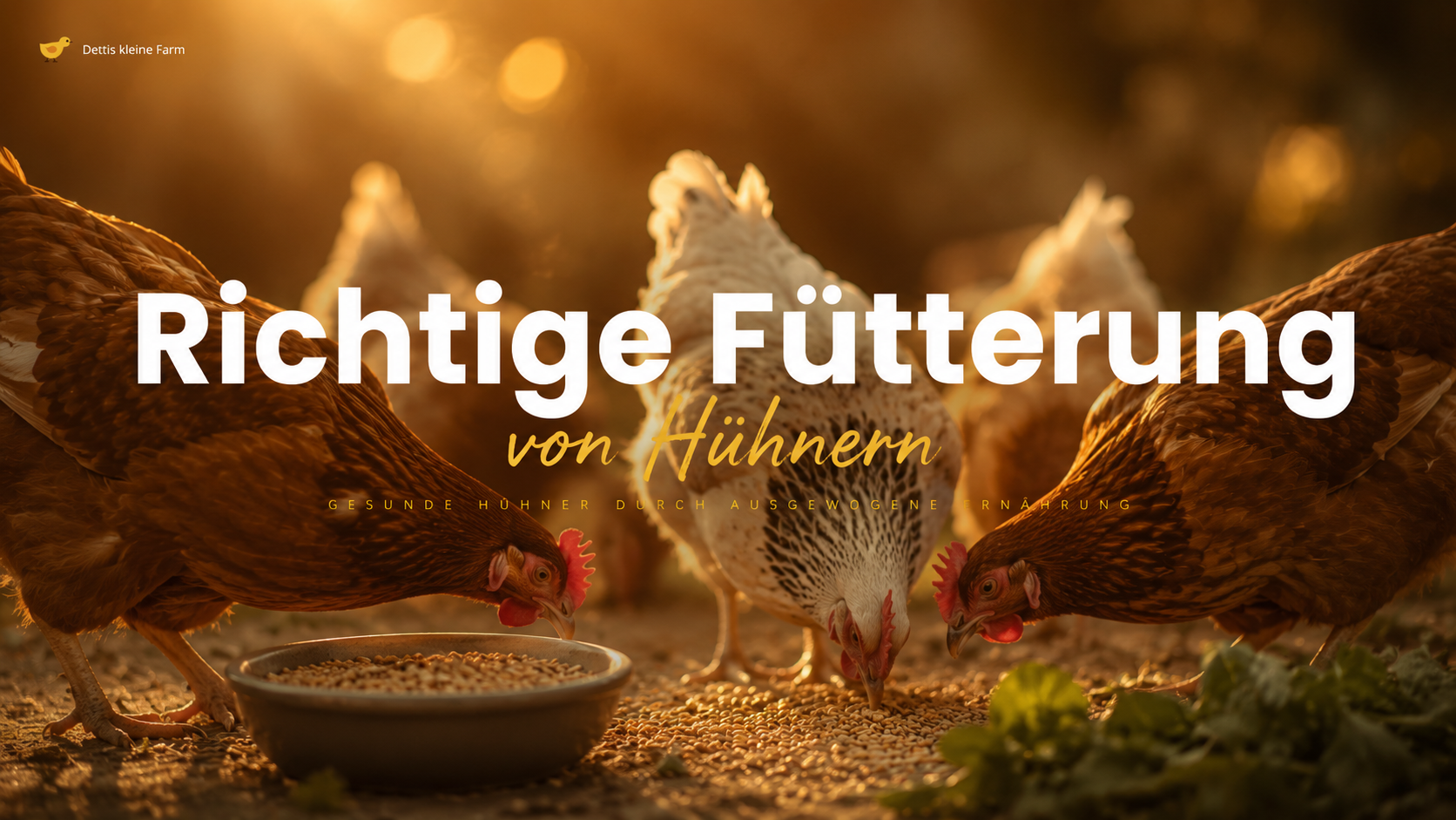 Kurs ,,Das Futtergeheimnis für gesunde Hühner"